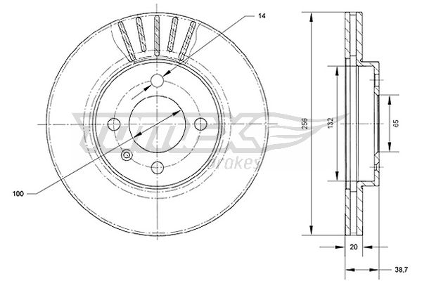 TOMEX Brakes TX 70-18...